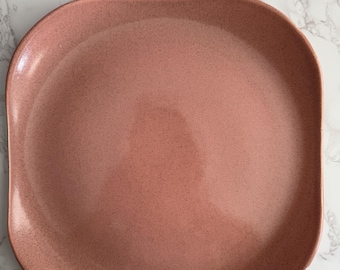 Russel Wright Steubenville Coral Speckle Large Plate/Platter