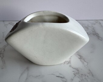 Pas Cal Potteries Pasadena small pottery vase vintage cream