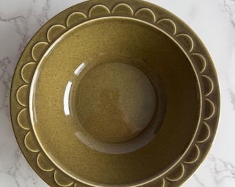 Sheffield small Serving Bowl Granada Avacado Green stoneware 1960’s