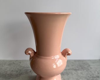 Vintage Pink Abington pottery vase large