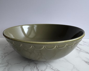 Sheffield Large Serving Bowl Granada Avacado Green stoneware 1960’s