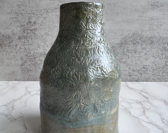 Hand-made vintage  ceramic flower vase 1969