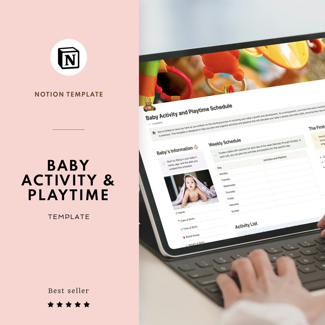 Notion Baby Playtime Schedule Template, Baby Activity Checklist, Baby ...