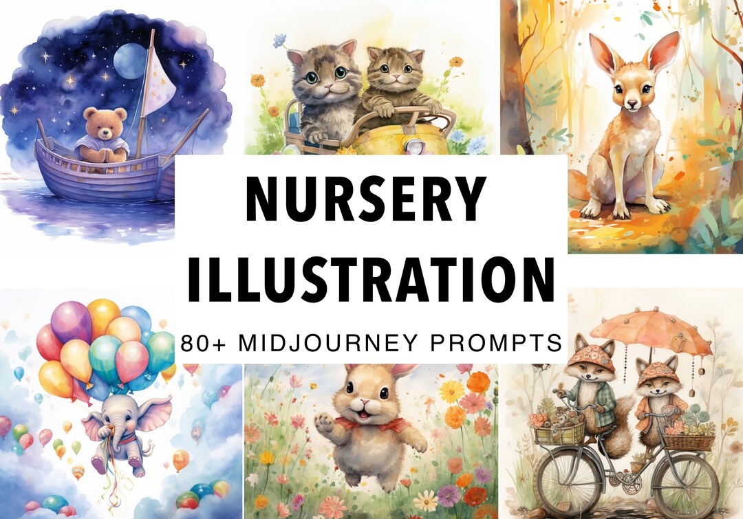 80+ Midjourney Prompts for Nursery Rooms, AI Art, Midjourney Digital ...