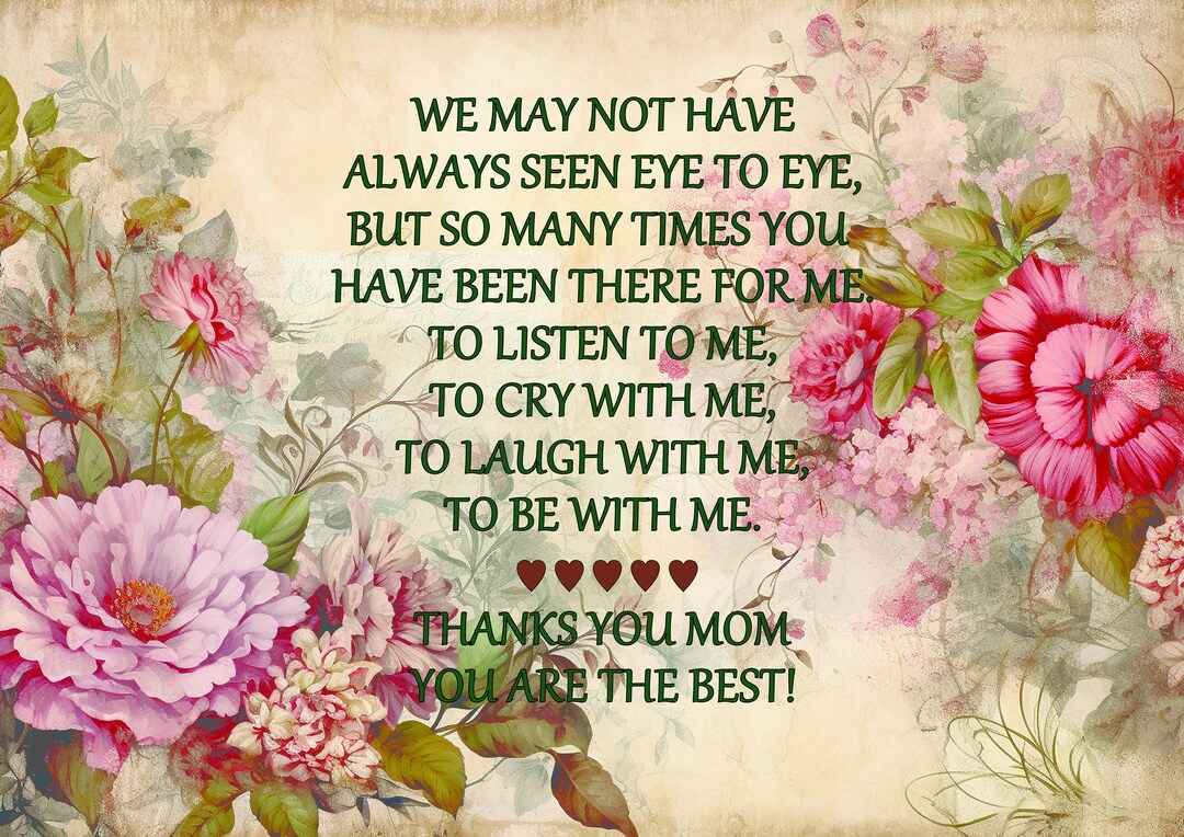 Mothers Day Digital Image, Fully Customizable Images for Mothers Day