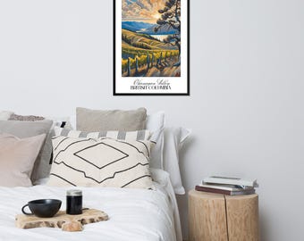 Okanagan Valley Brits-Columbia ingelijste poster