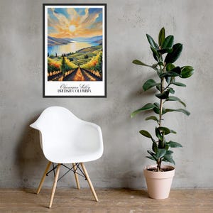 Okanagan Valley British Columbia Canada Framed poster