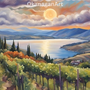 Watercolor Okanagan Skies