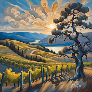 Swirly sky Okanagan Valley