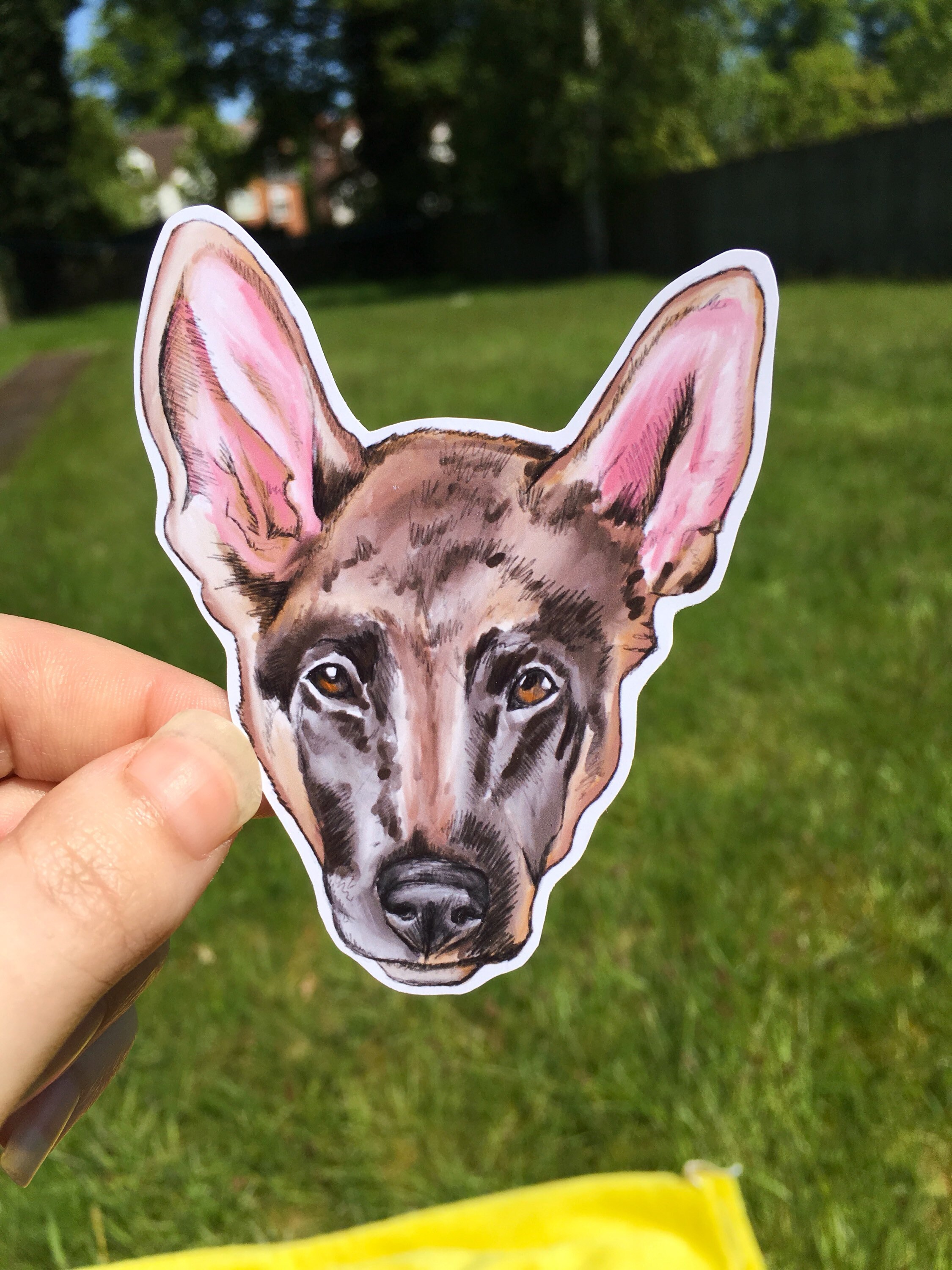 Cute dog illustrations vinyl sticker pack 3 stickers Etsy