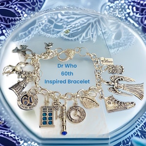 Dr Who 60th Anniversary Inspired Bracelet Artisan Handmade  Made with love