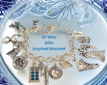 Dr Who 60th Anniversary Inspired Bracelet Artisan Handmade  Made with love