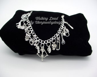 Walking Dead Inspired Zombie Bracelet Handmade Artisan  Made with love