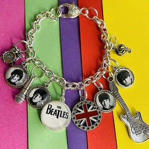 Beatles Tribute Bracelet Handmade Artisan with pendants