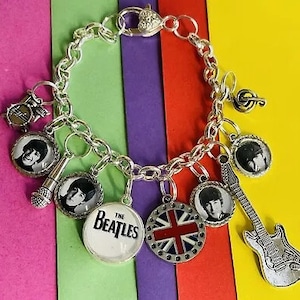 Beatles Tribute Bracelet Handmade Artisan with pendants