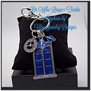 Dr Who Keychain Tardis Inspired  Made with love