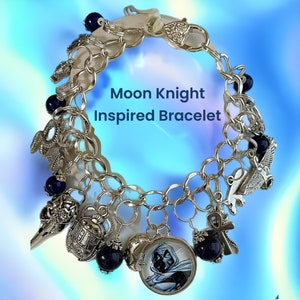 Moon Knight inspired Egyptian handmade artisan bracelet
