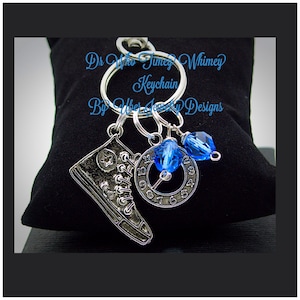 Who Timelord inspired keychain with converse shoe Artisan made