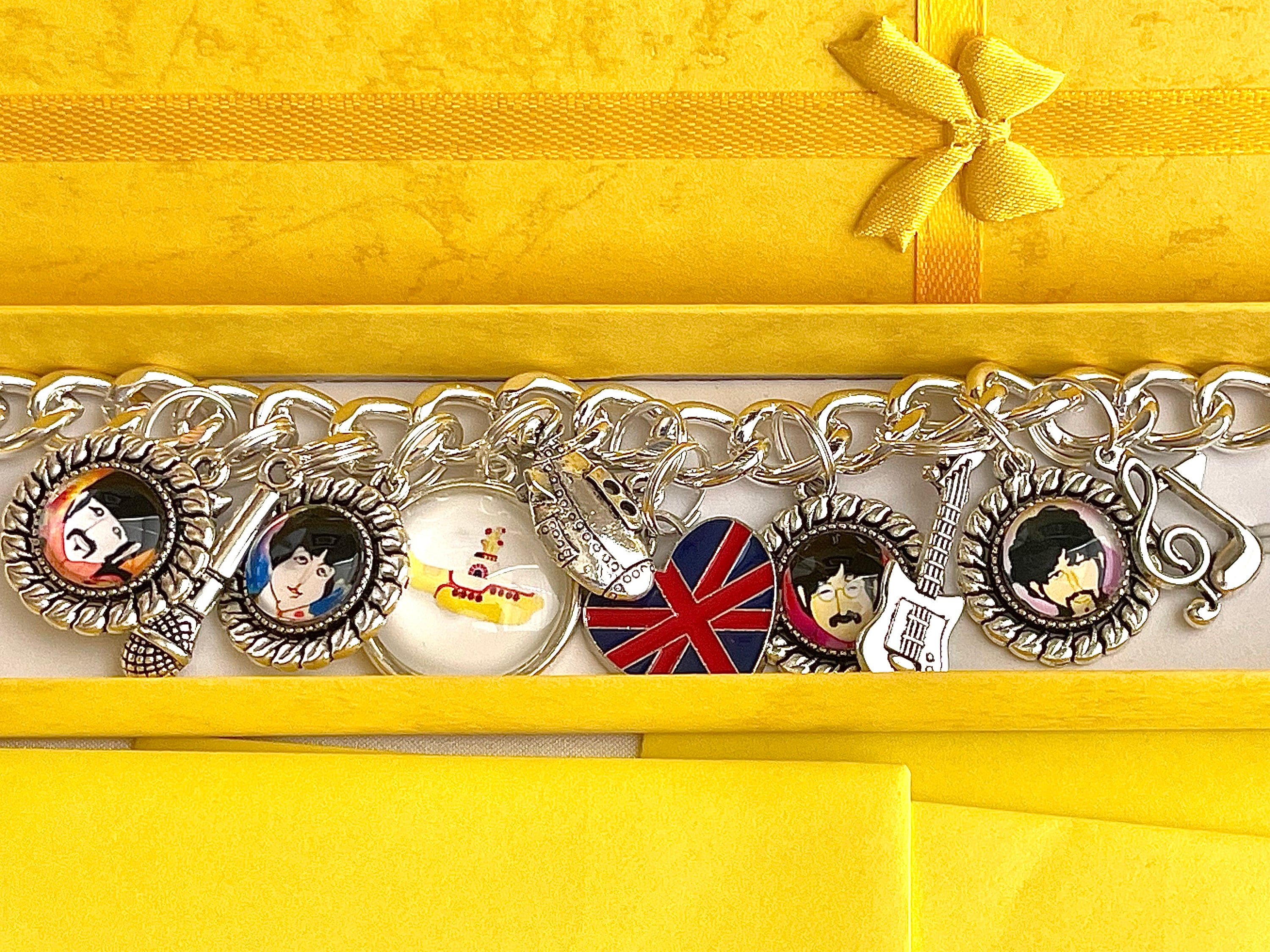 Beatles Yellow Submarine inspired bracelet artisan handmade  Made with love