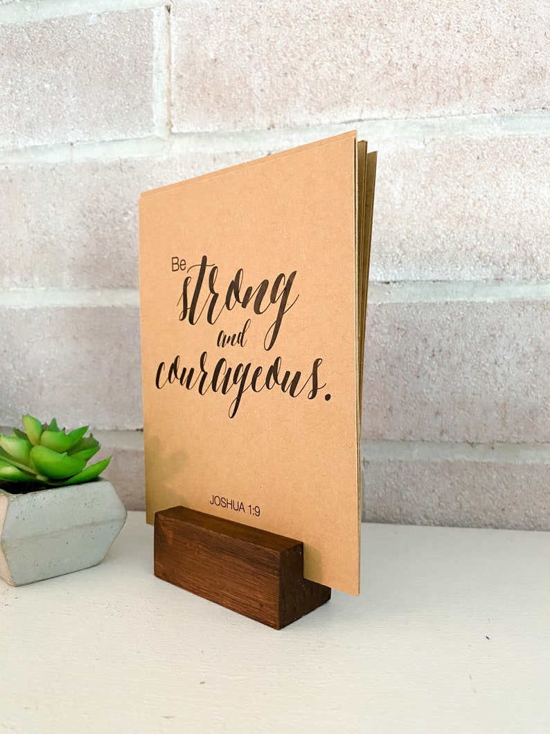 Scripture Cards With Stand Religious Home Office Desk Decor Etsy