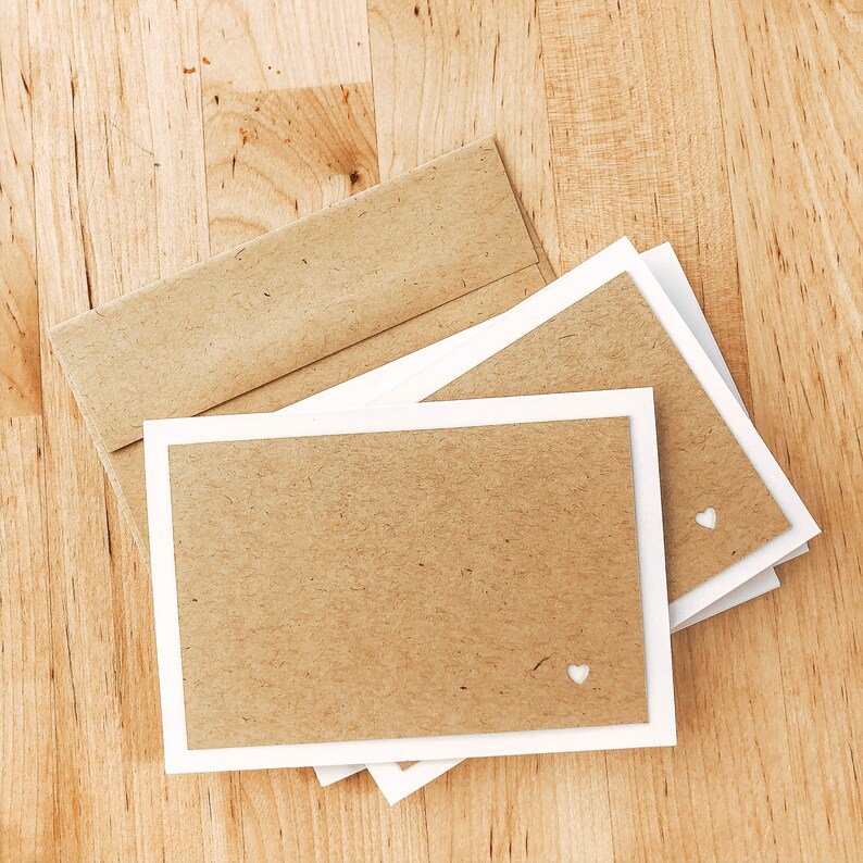 Blank Notecards Pack of 8 Small Stationery Etsy