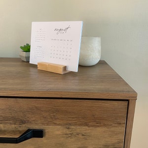 Printable Aug to July Desk Calendar, 5x7 Horizontal, Previous and Next ...