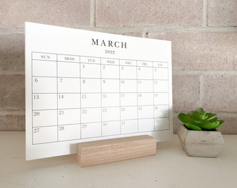 Small Desk Calendar | Etsy