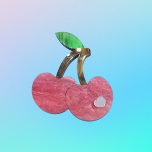 Cherry Hair Clip Summer Fruit Barrette Cute Acrylic Accessory