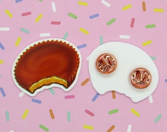 Peanut Butter Cup Pin Kawaii Cute Food Brooch