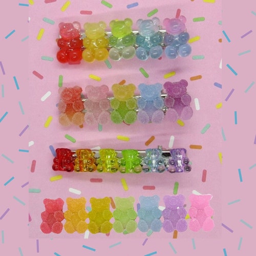 Kawaii Hair Clip Pastel Candy Candies Barrette Etsy