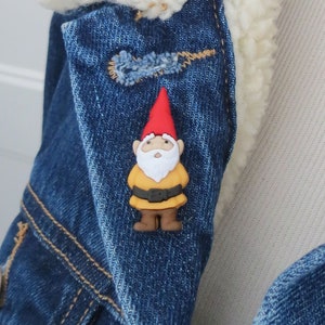 Gnome Pin Garden Gnome Button