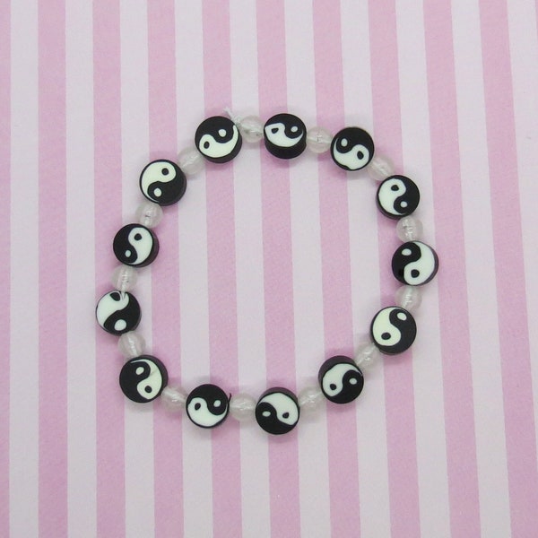 Yin Yang Bracelet Kawaii Beaded Jewelry