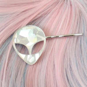 Alien Hair Clips Holographic Bobby Pins