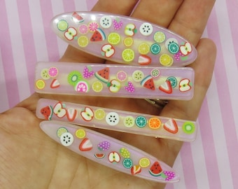 Kawaii Hair Clips Fruit Barrettes Summer Clip