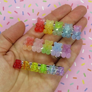 Gummy Bear Hair Clip Kawaii Candy Barrette 