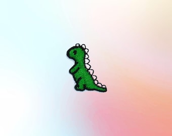 Parche de dinosaurio: pequeños parches termoadhesivos bordados de dinosaurios para manualidades DIY