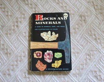 Rocks and Minerals Golden Guide - Vintage Paperback - Field Book Rock & Gem Identification