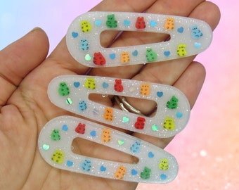 Gummy Bear Hair Clip Kawaii Candy Barrette