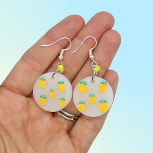 Pineapple Earrings Summer Fruit Drop Dangle Earring