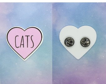 Cats Pin Cat Lover Resin Button Badge