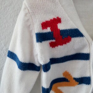Vintage Boy's Cardigan - Izod Lacoste Rainbow Knit Sweater - Size 2T image 4