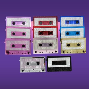 Cassette Tape Hair Clips - 80s Party Accessory Barrettes image 2