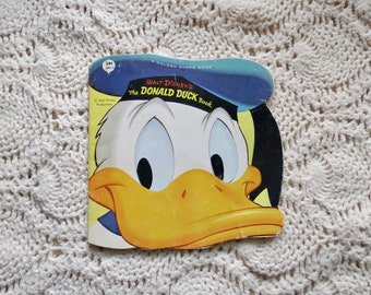 The Donald Duck Book - A Golden Shape Book - 1980 Walt Disney Children's Storybook