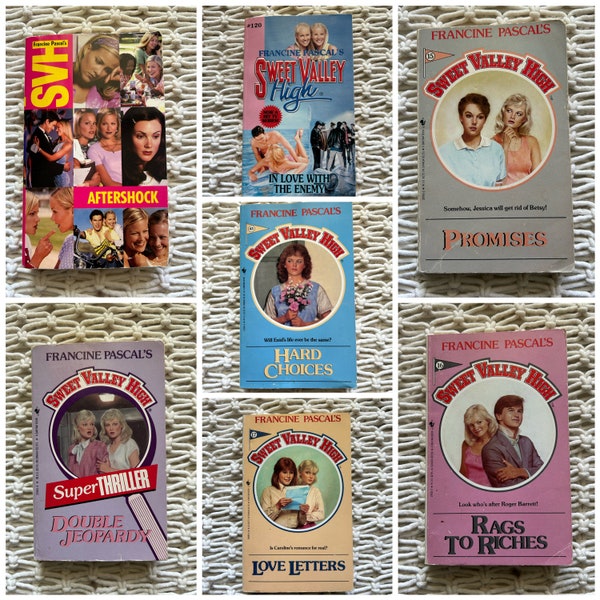 Sweet Valley High Books Vintage Teen Book Series