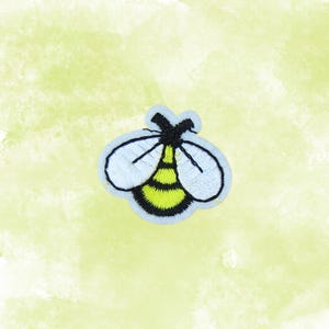 Bee Patch - Mini Embroidered Iron On Patches