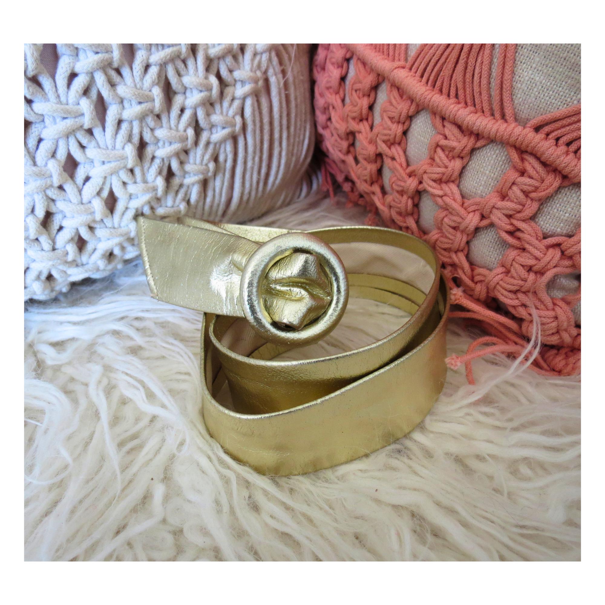 Gold Metallic Belt - Etsy