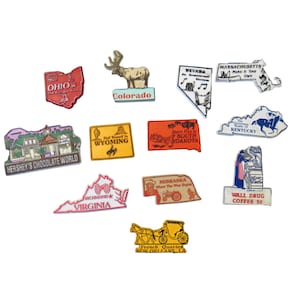 State Magnets Vintage Souvenir Fridge Magnet