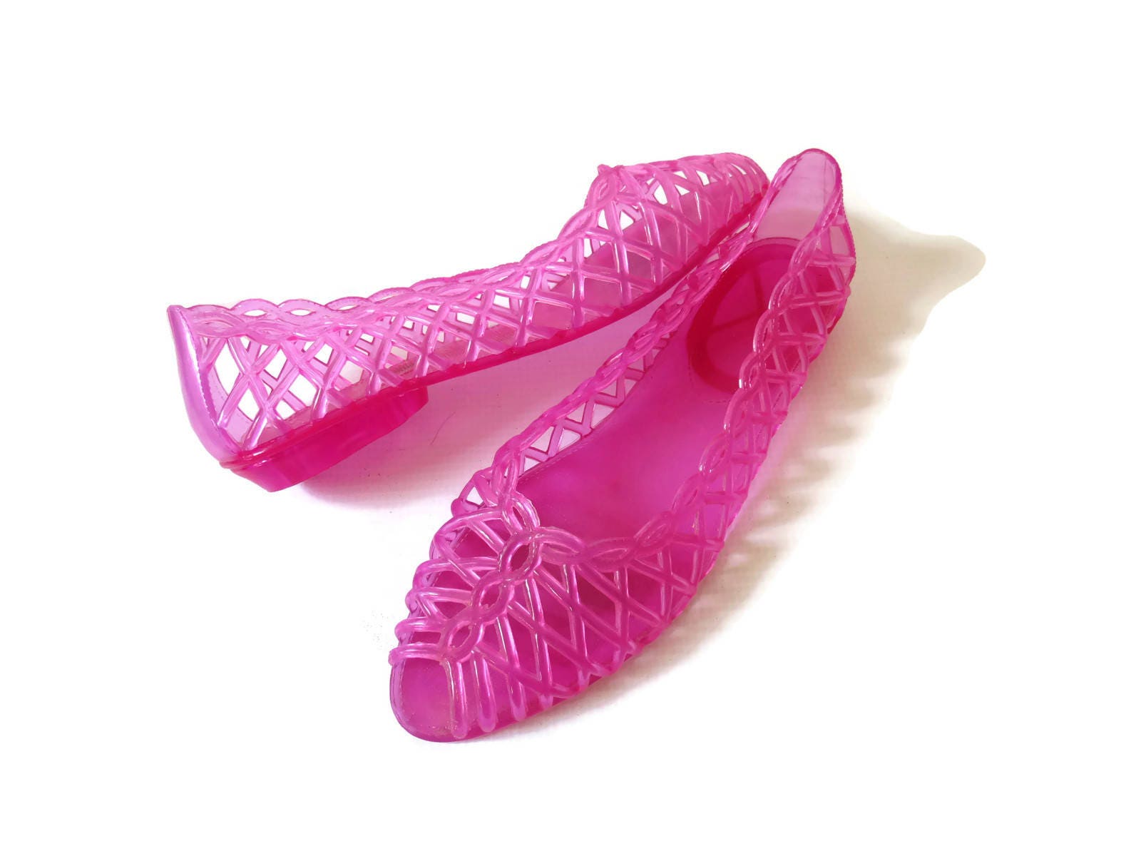 Shoes Jellies Sandals Hot Transparent Plastic Peep - India