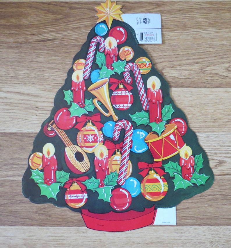 Christmas Die Cuts Vintage Holiday Decor Etsy