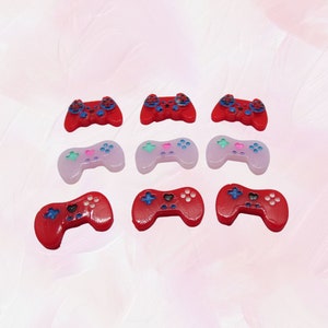 Game Controller Hair Clip Cute Gamer Girly Barrette Red & Pink Video Games Control Pad image 5